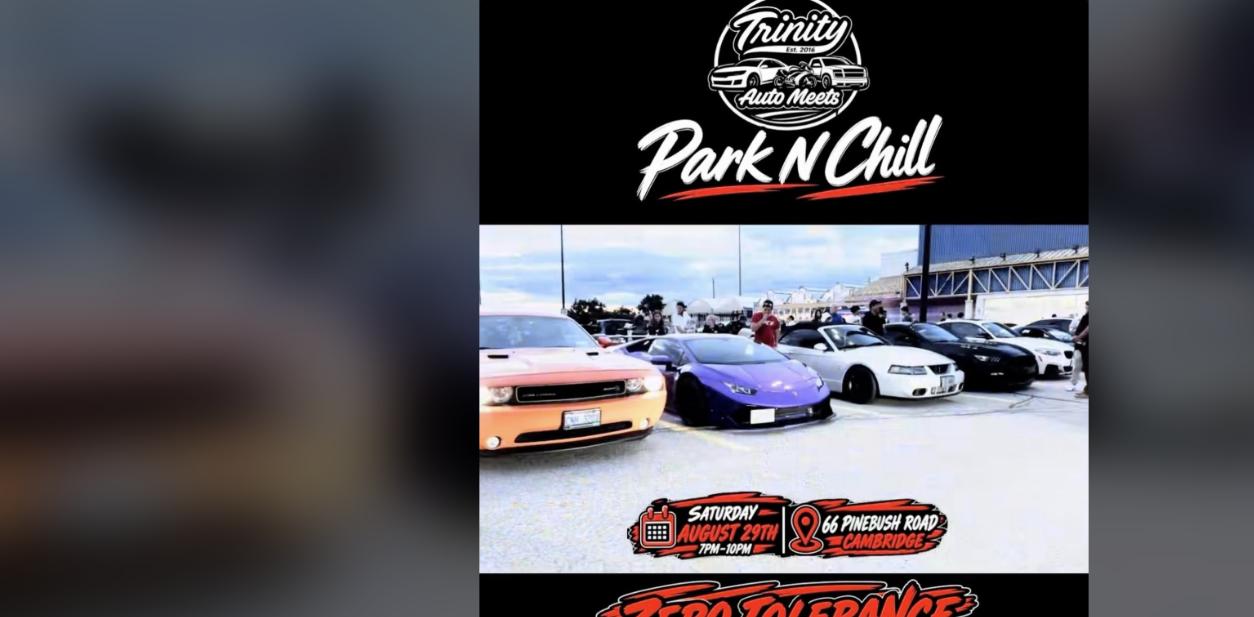 Trinity Auto Meets - Park N Chill flyer