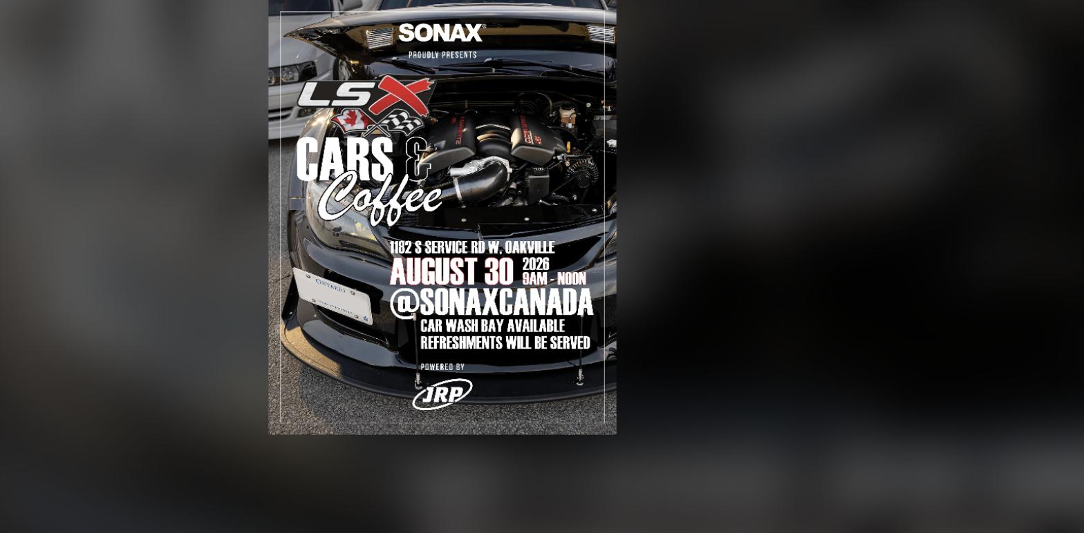 LSX Cars & Coffee - Sonax Canada flyer