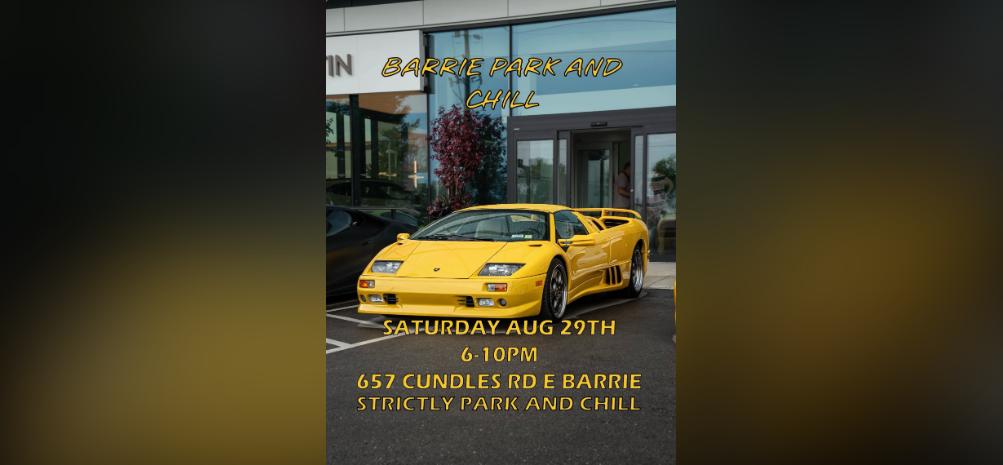 Barrie Park and Chill flyer