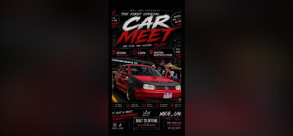 MK4_UNC First Official Car Meet - Downtown Brampton