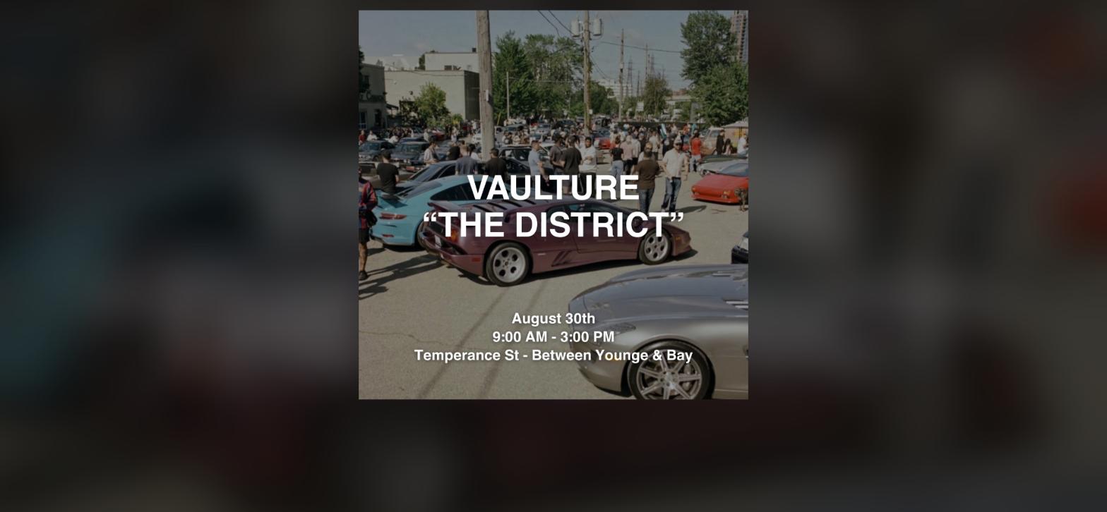 Vaulture - The District flyer