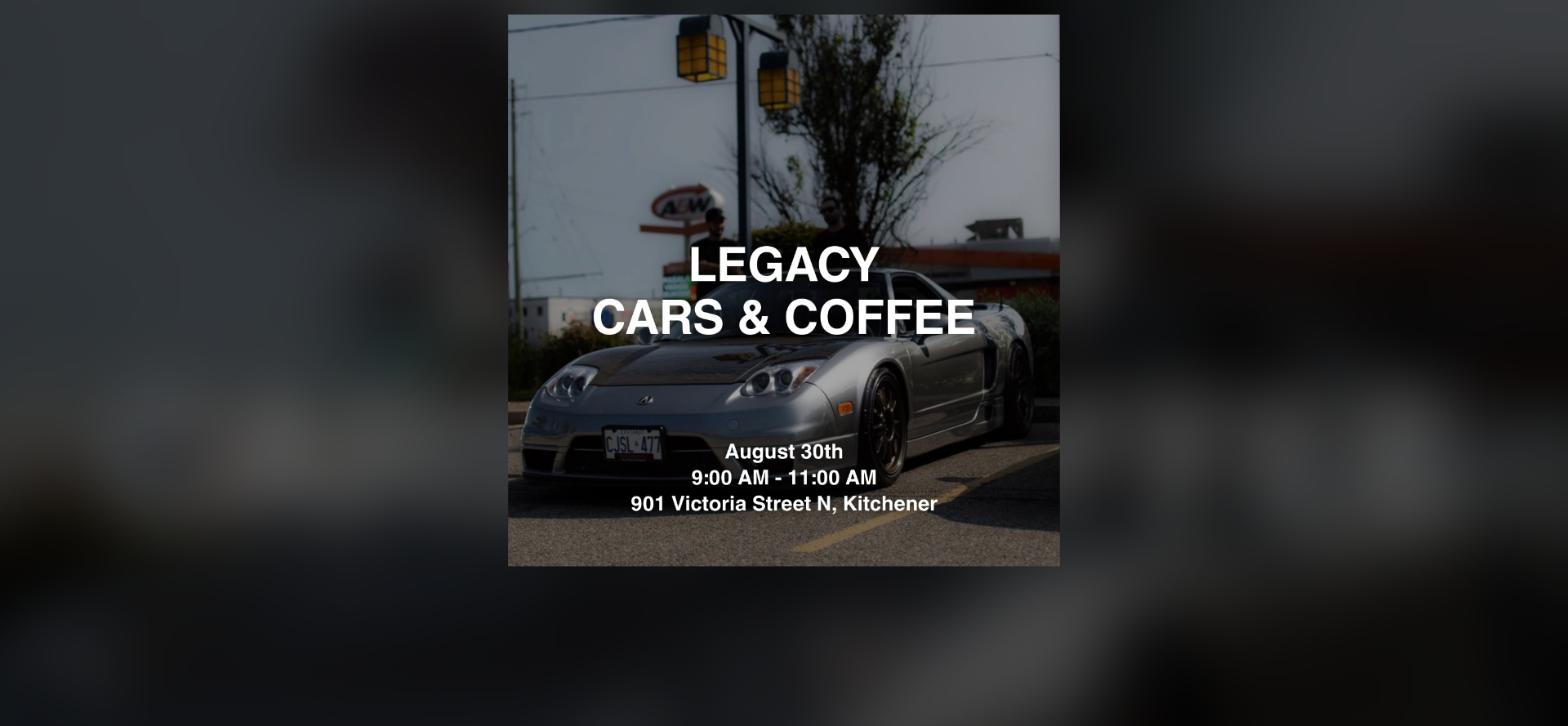 Legacy Cars & Coffee flyer