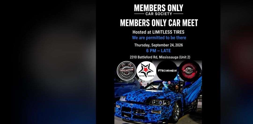 Members Only Car Meet - Limitless Tires