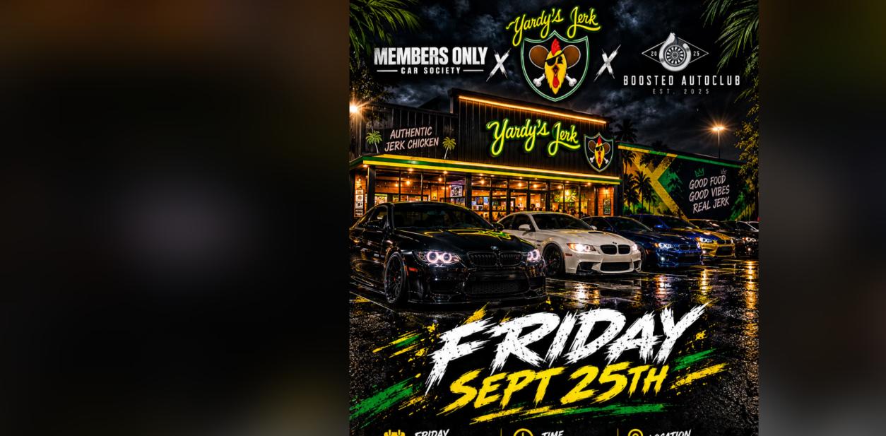 Yardy's Car Meet flyer