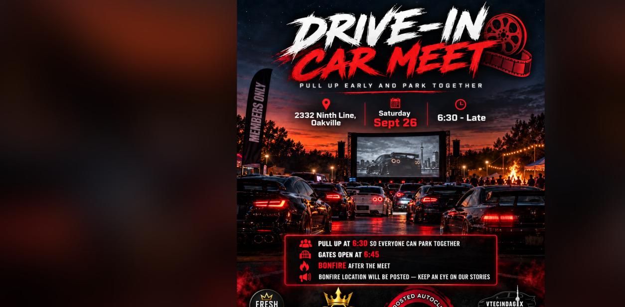 Drive-In Car Meet - Oakville flyer