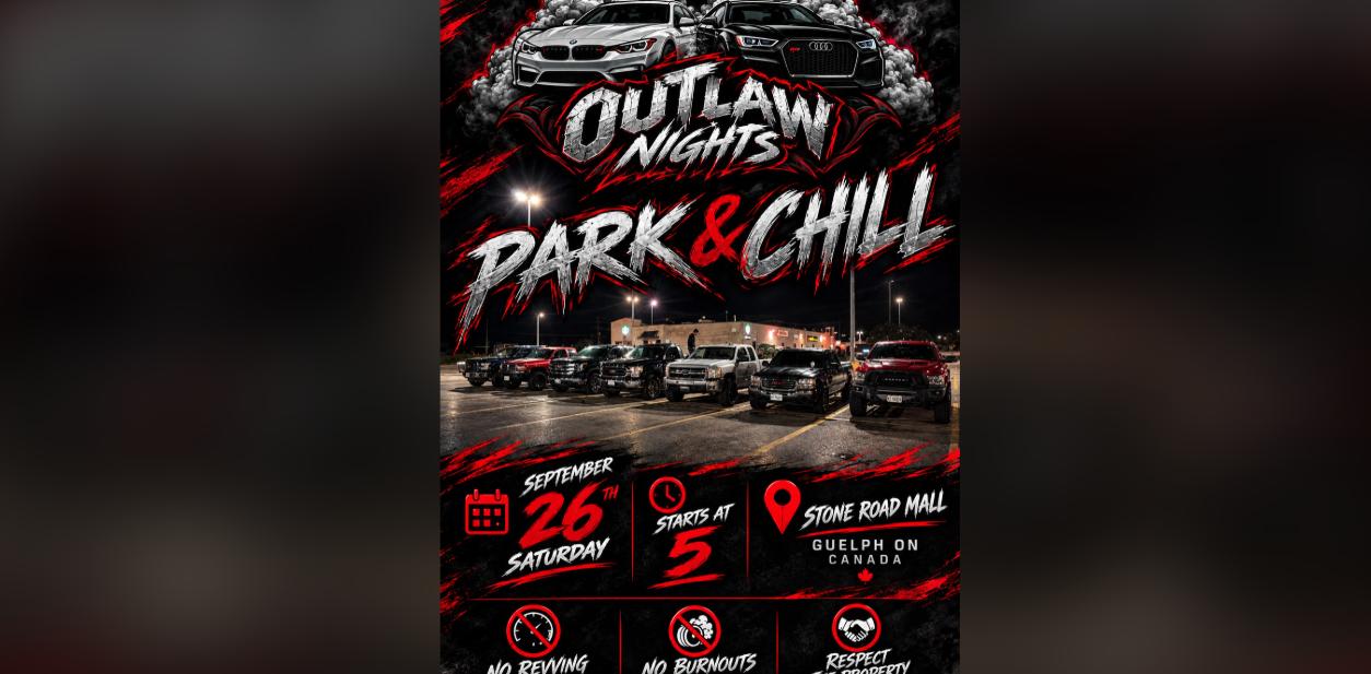 Outlaw Nights - Park & Chill (Guelph) flyer