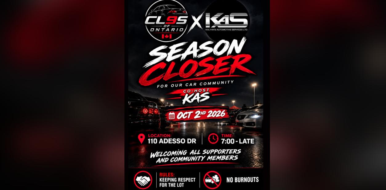 CL9s of Ontario x KAS - Season Closer flyer