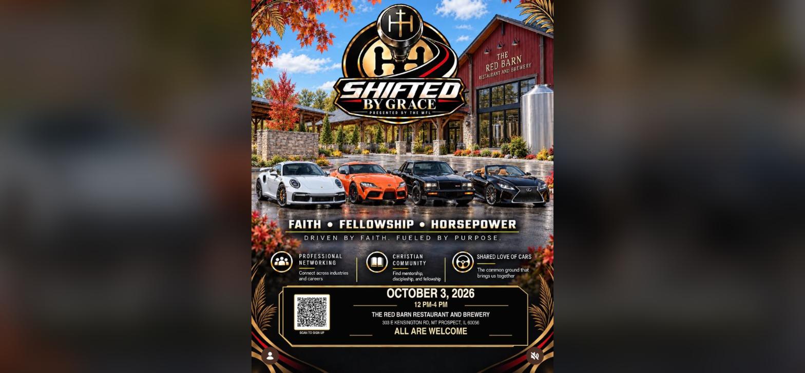 Shifted By Grace - Faith, Fellowship, Horsepower flyer