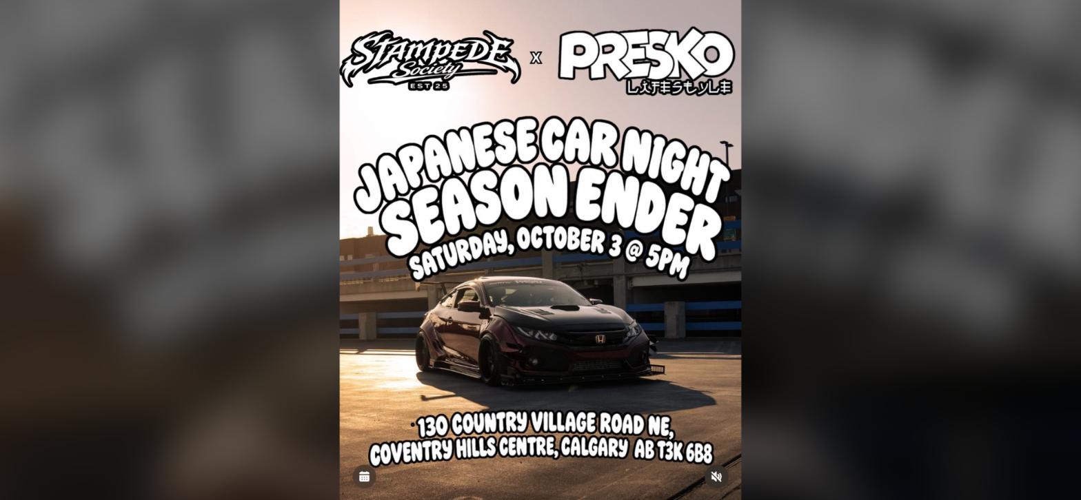 Japanese Car Night - Season Ender flyer