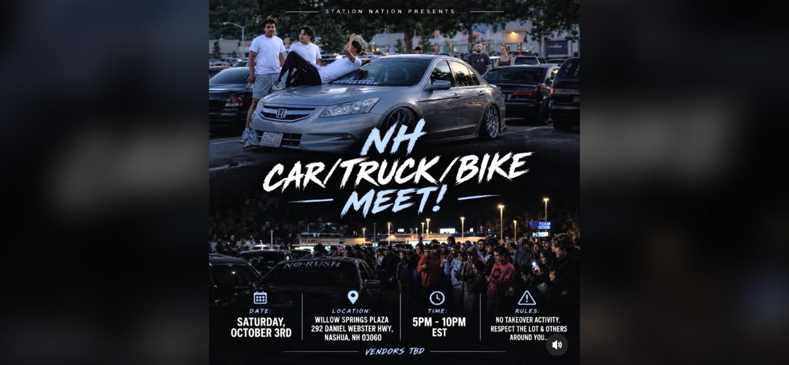 NH Car / Truck / Bike Meet flyer
