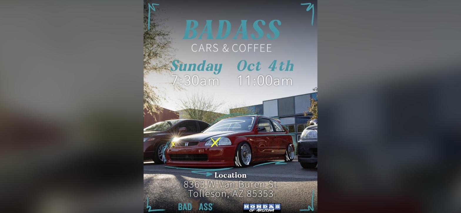 Badass Cars & Coffee - October flyer