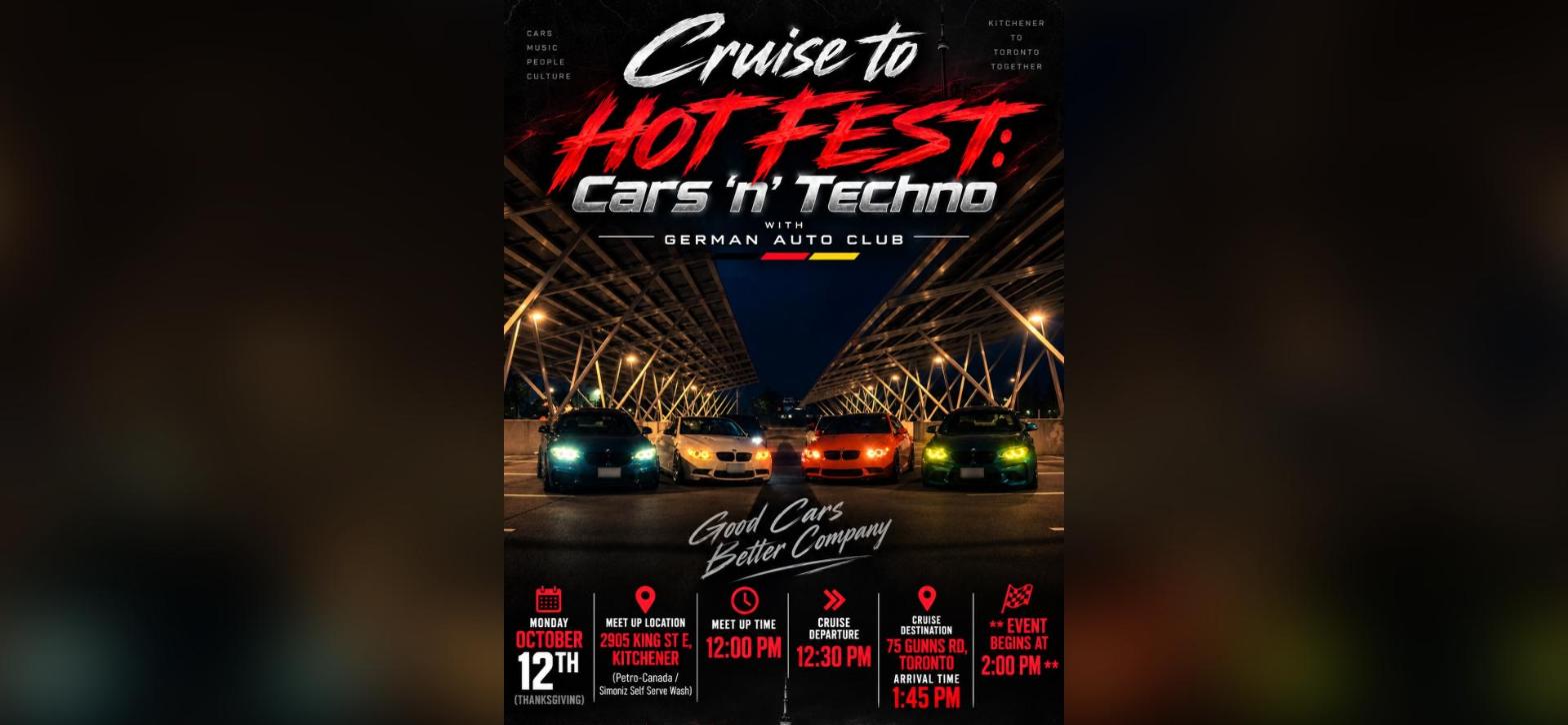 Cruise 2 Hot Fest - Cars 'n' Techno flyer