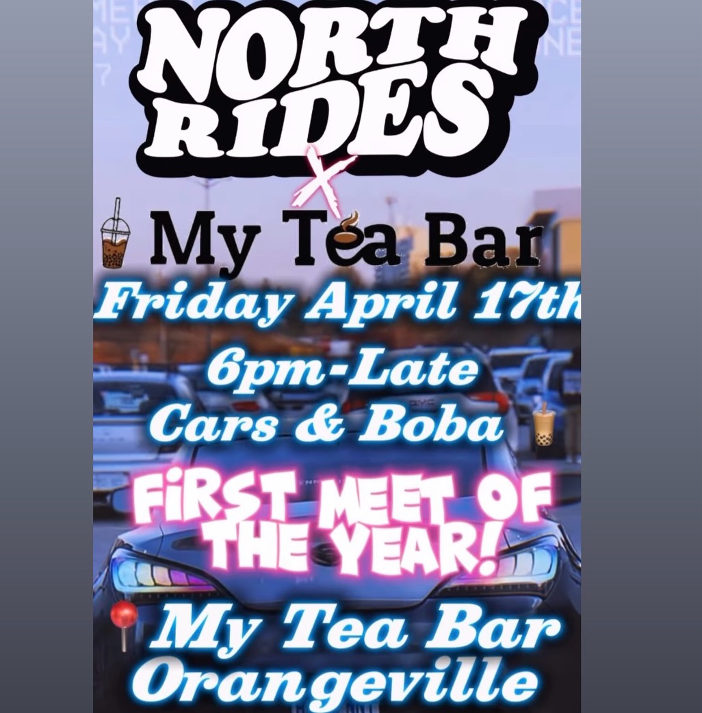 North Rides x My Tea Bar flyer