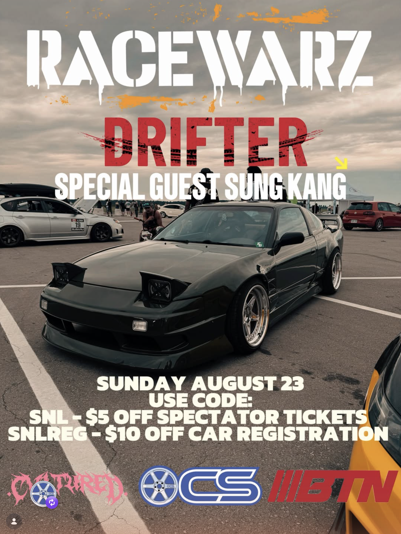 Race Warz - Drifter flyer