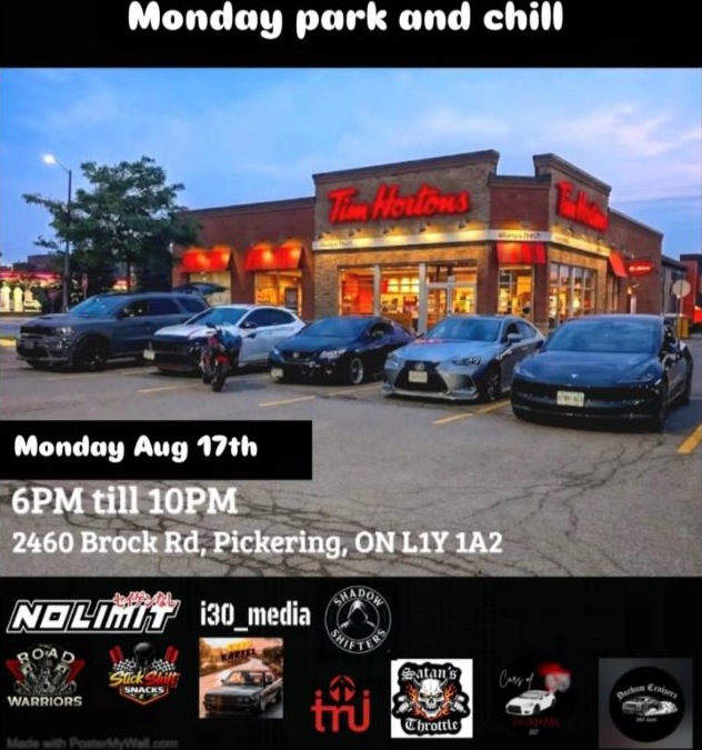 Monday Park & Chill - Tim Hortons Pickering flyer