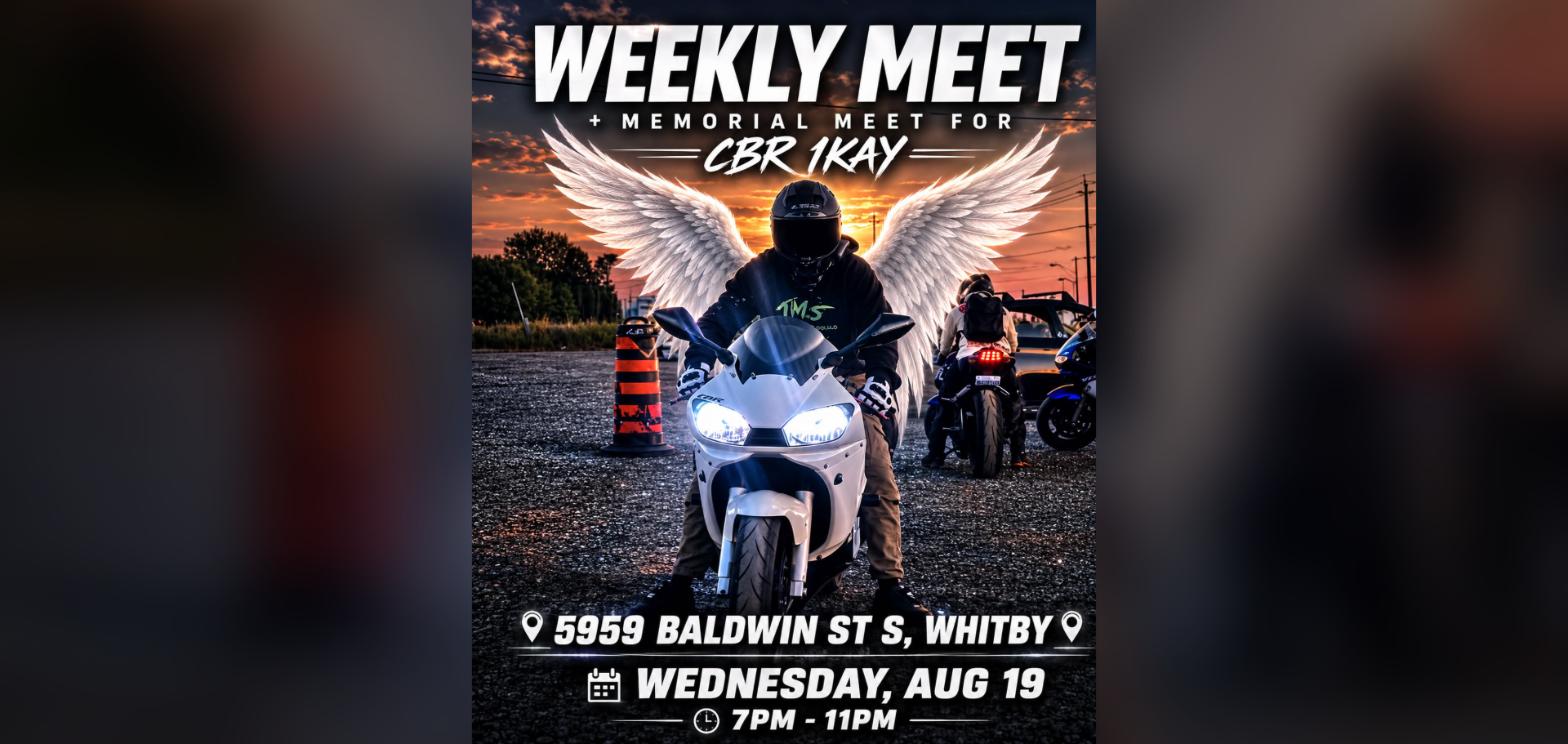 Weekly Meet + Memorial Meet for CBR 1KAY flyer