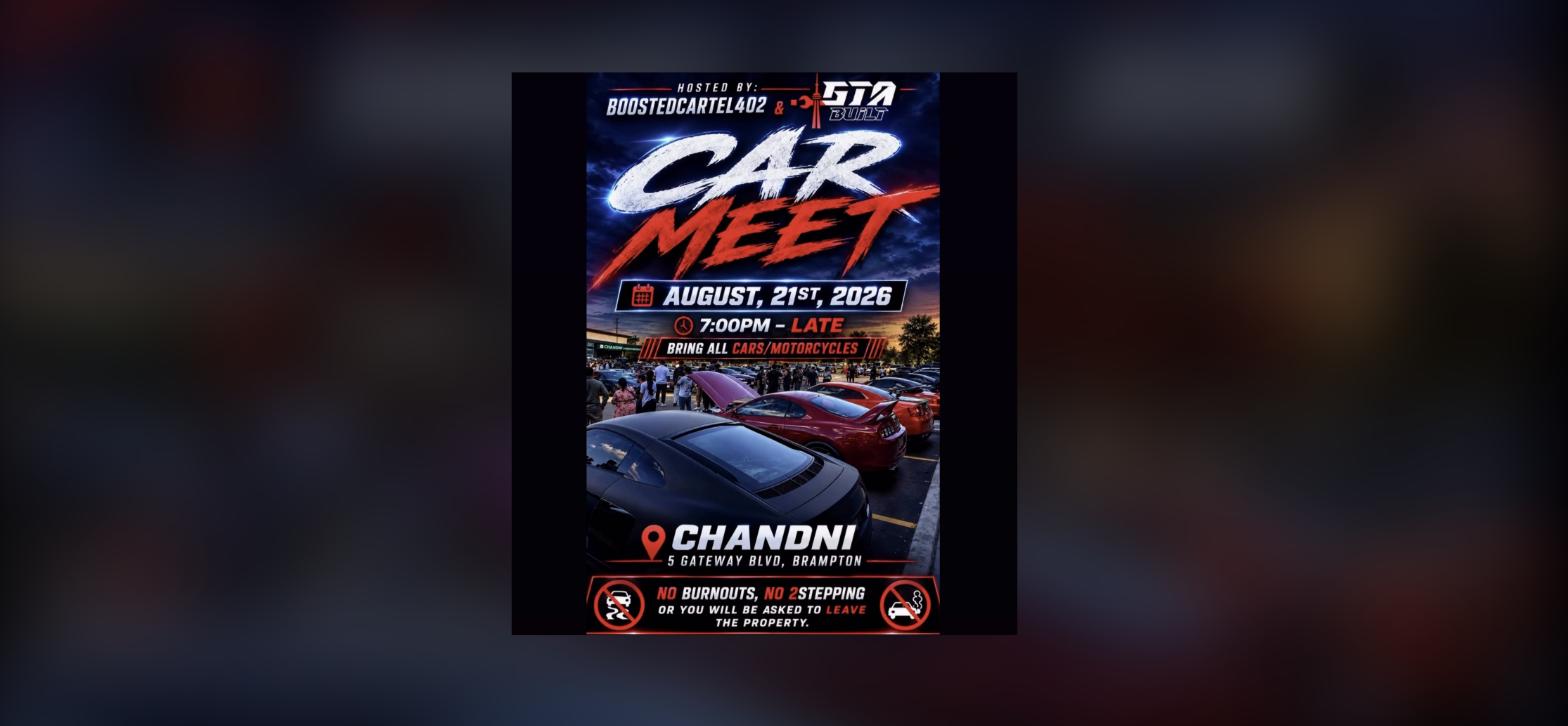 Car Meet at Chandni - Brampton flyer