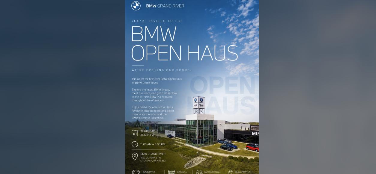 BMW Open Haus - BMW Grand River flyer