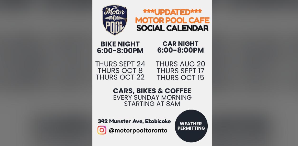 Motorpool Car Night flyer