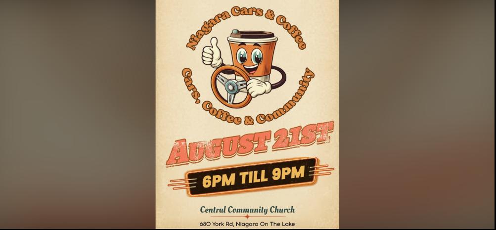 Niagara Cars & Coffee - August flyer