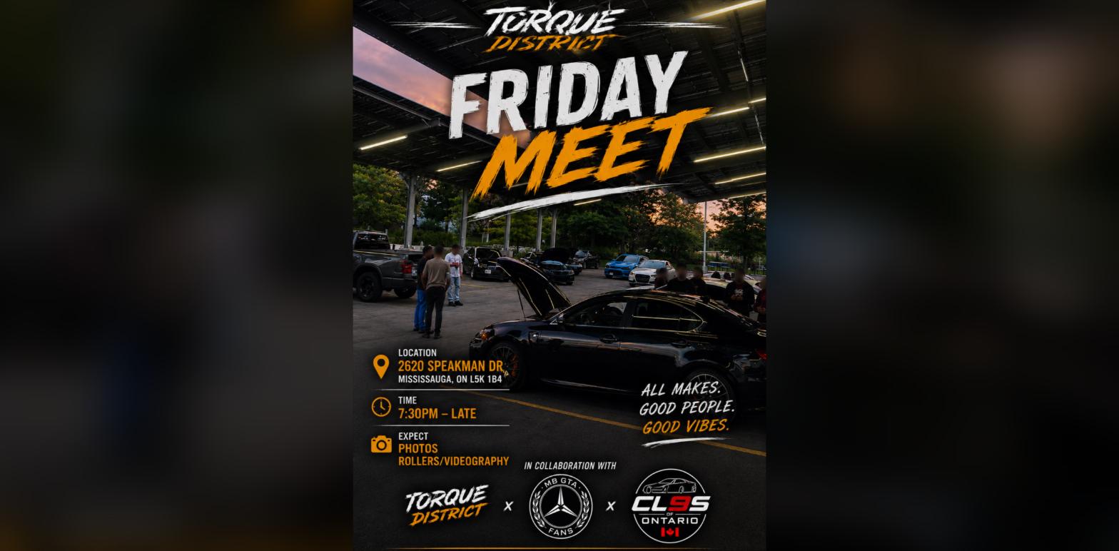 Torque District Friday Meet flyer