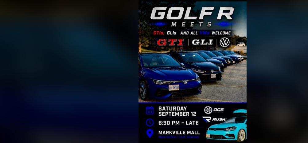 Golf R Meets - September flyer