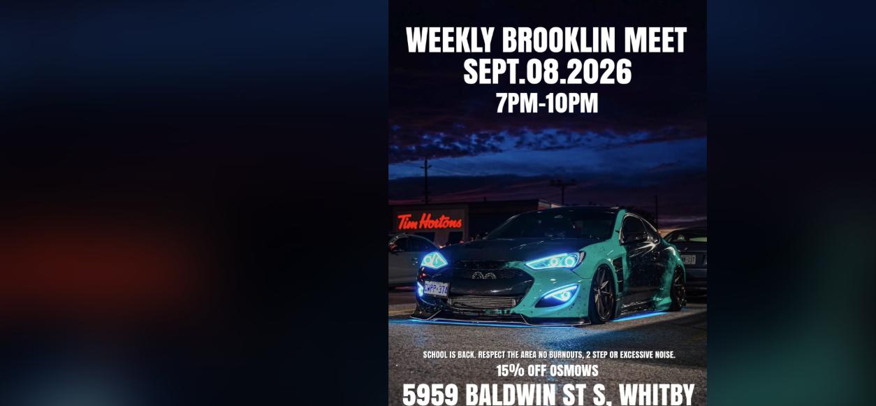 Weekly Brooklin Meet flyer