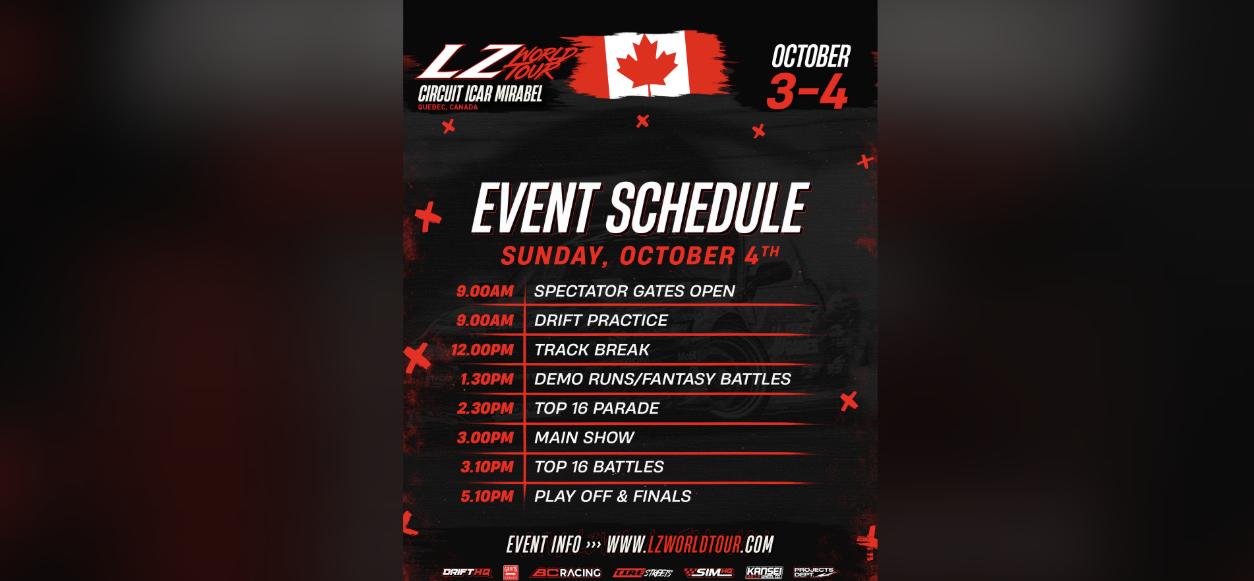 LZ World Tour Canada - Day 2 Finals flyer