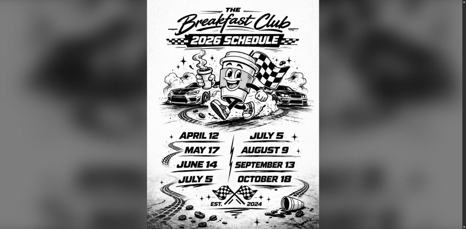 The Breakfast Club Cars & Coffee - October flyer