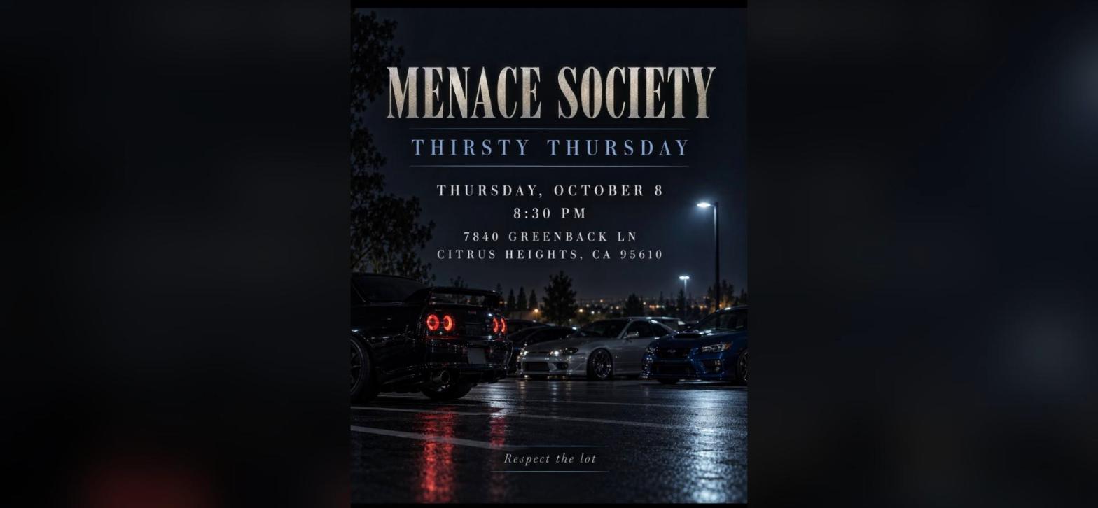 Menace Society - Thirsty Thursday flyer
