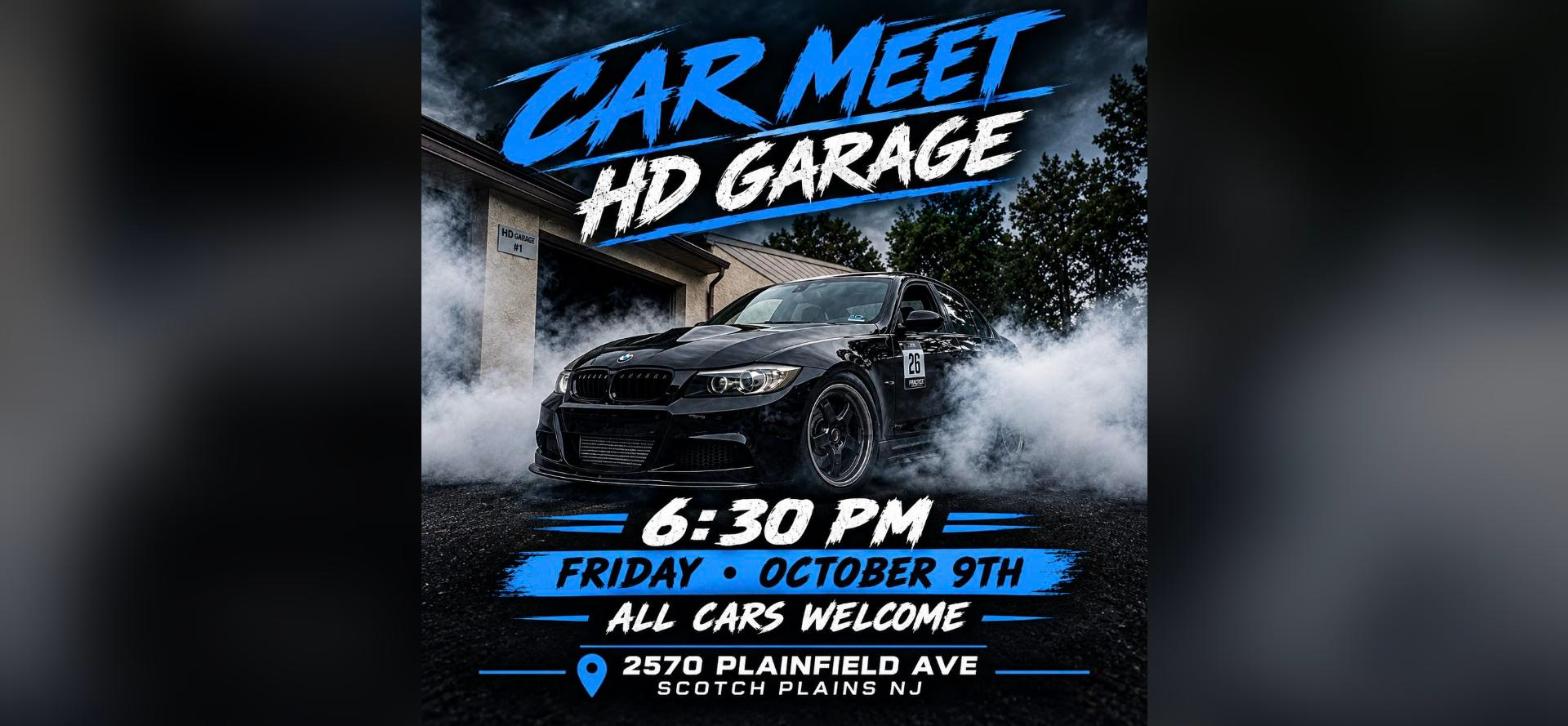 HD Garage - Car Meet flyer