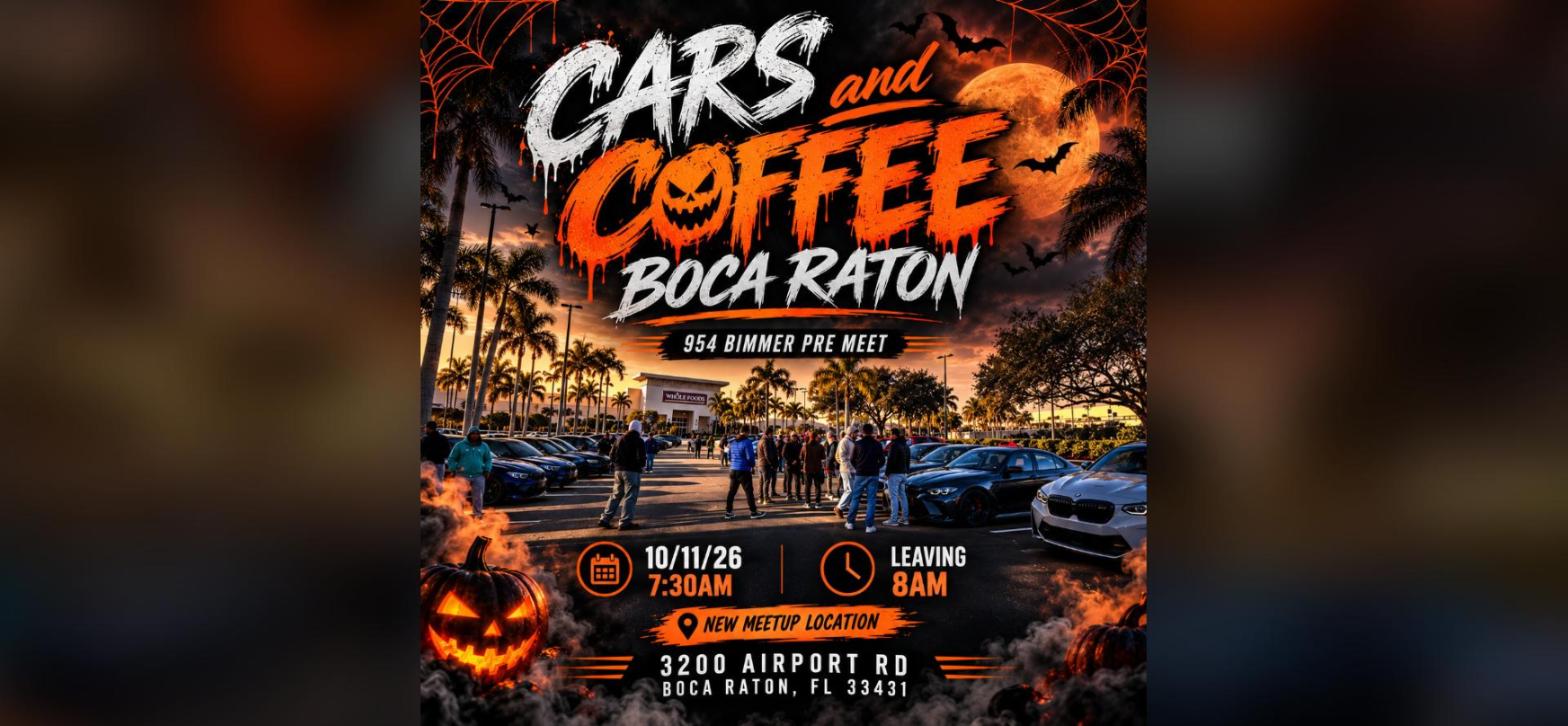 954 Bimmer Club - Cars & Coffee Boca Raton Pre-Meet flyer