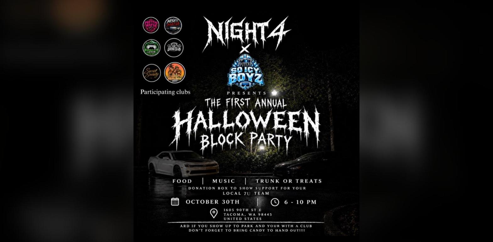 Night4 x So Icy Boyz - Halloween Block Party flyer