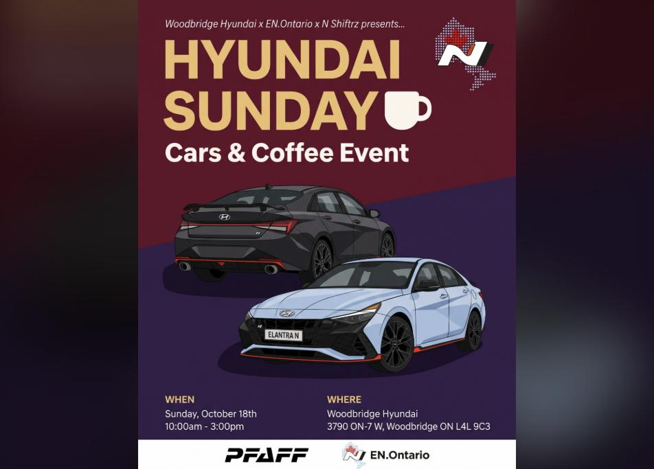 Hyundai Sunday - Cars & Coffee flyer