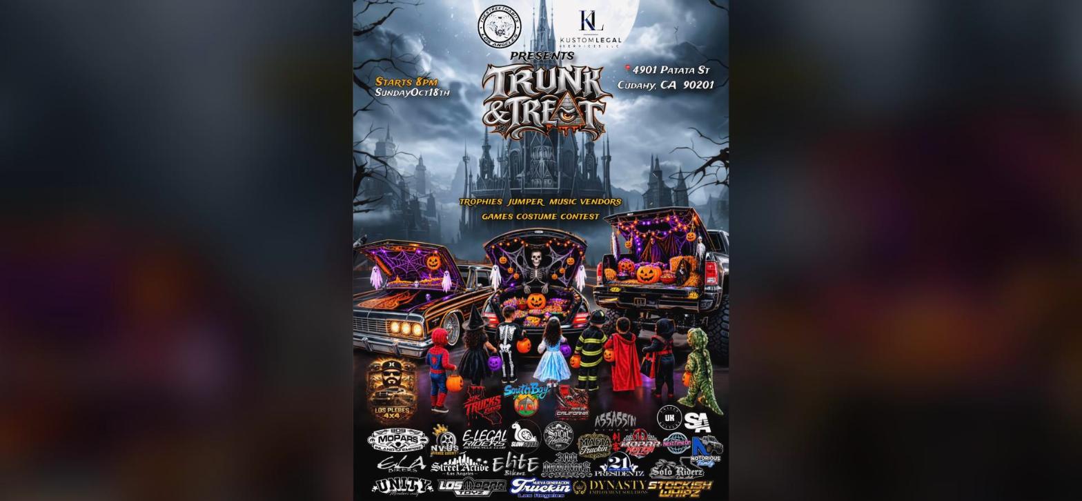 Trunk & Treat - Street Habits x Kustom Legal flyer