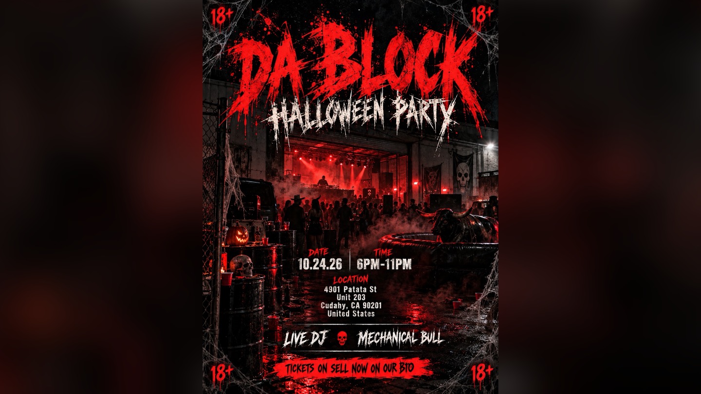 Da Block Halloween Party - Uncivilized Car Culture flyer