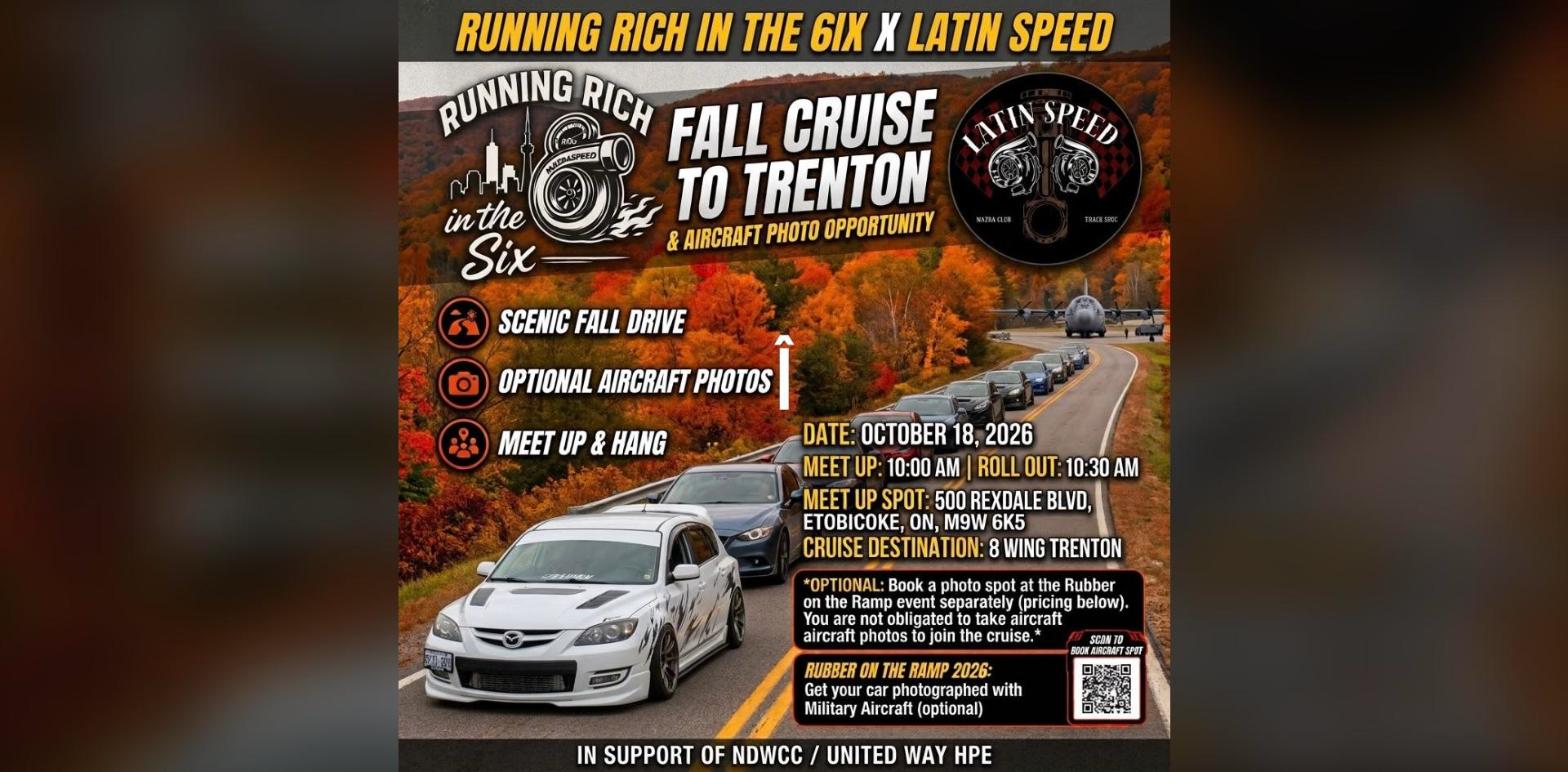Running Rich in the 6ix x Latin Speed - Fall Cruise to Trenton flyer
