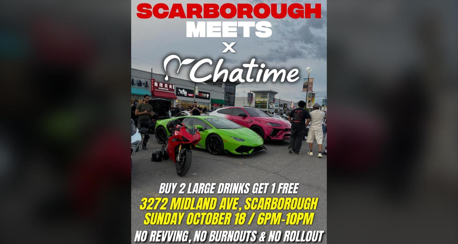 Scarborough Meets x Chatime - Sunday Pop-Up Meet flyer