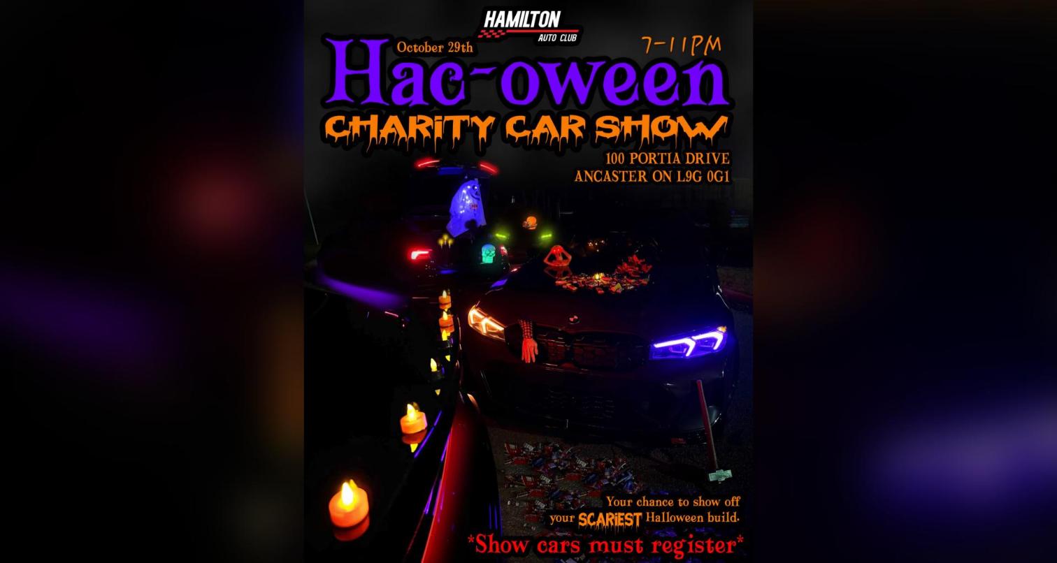 Hac-oween Charity Car Show flyer