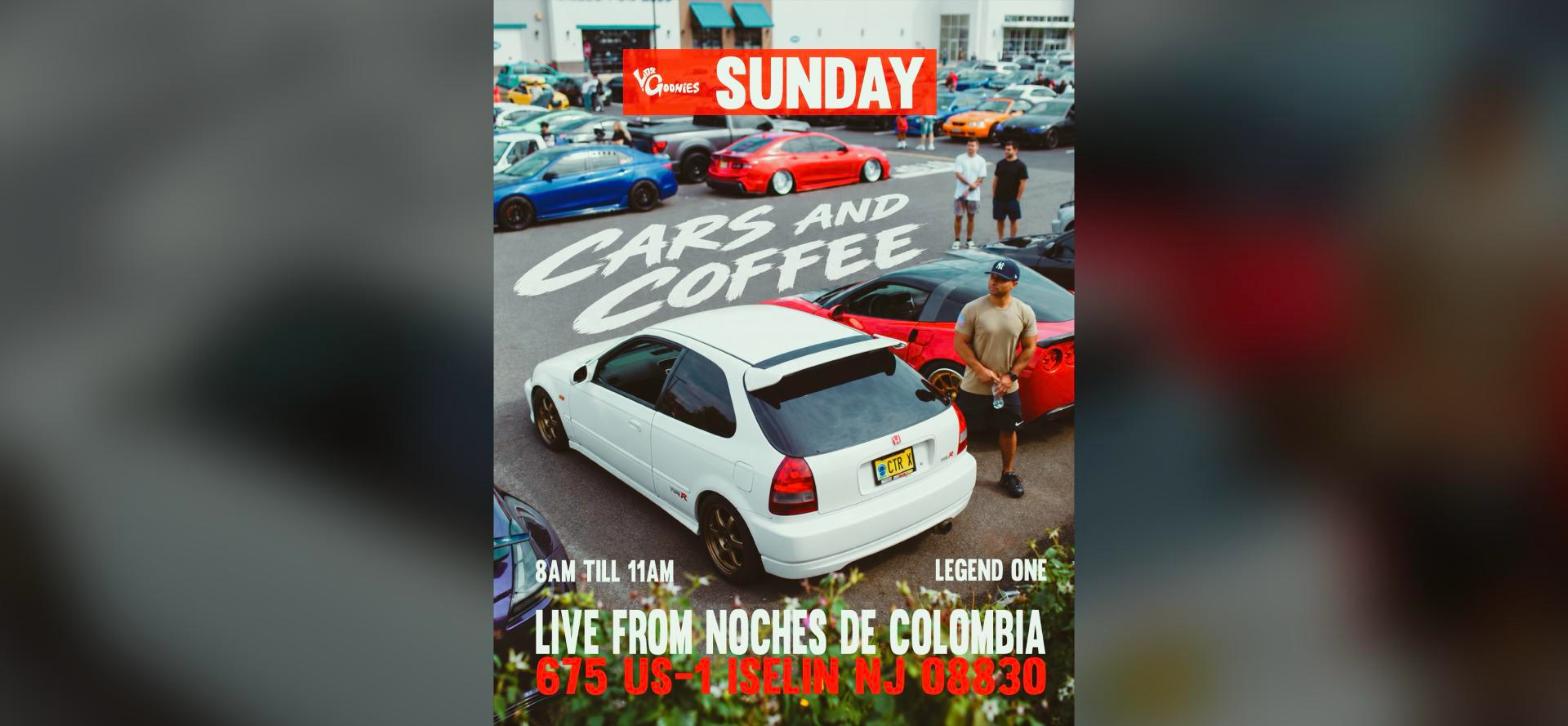 Los Goonies Sunday Cars and Coffee - Noches de Colombia flyer