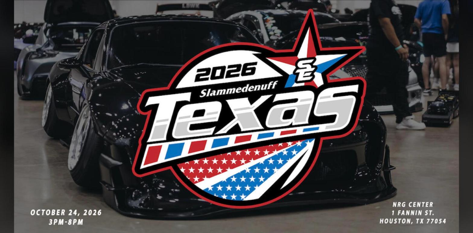 Slammedenuff Texas Car Show 2026 flyer
