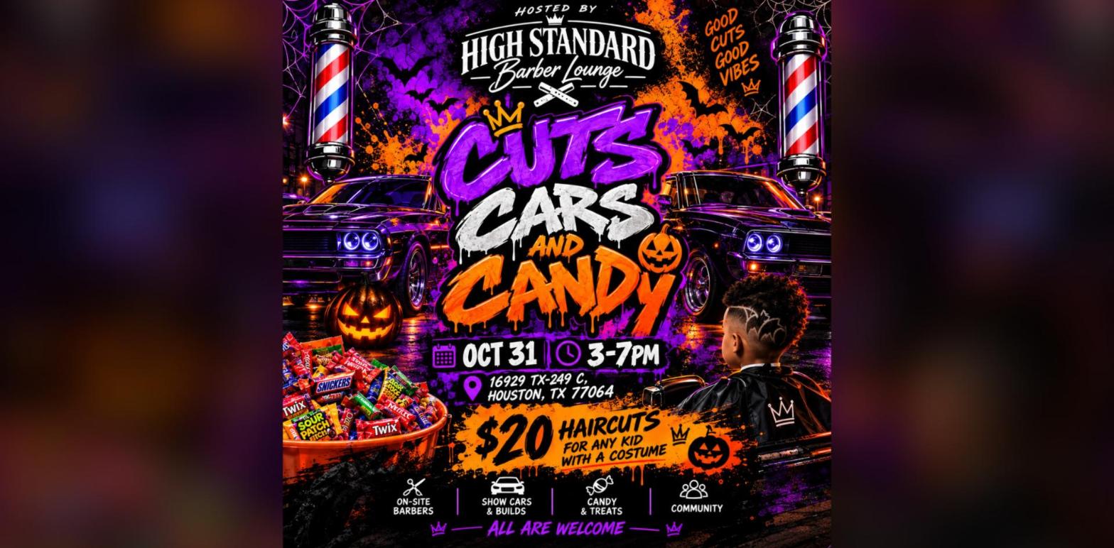 High Standard Barber Lounge - Cuts, Cars & Candy flyer