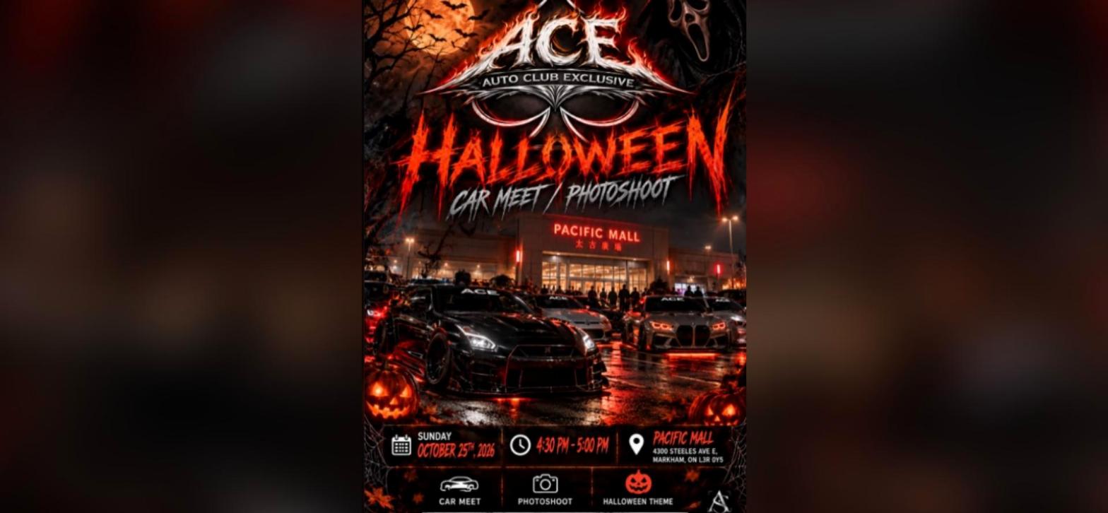ACE Halloween Car Meet & Photoshoot flyer