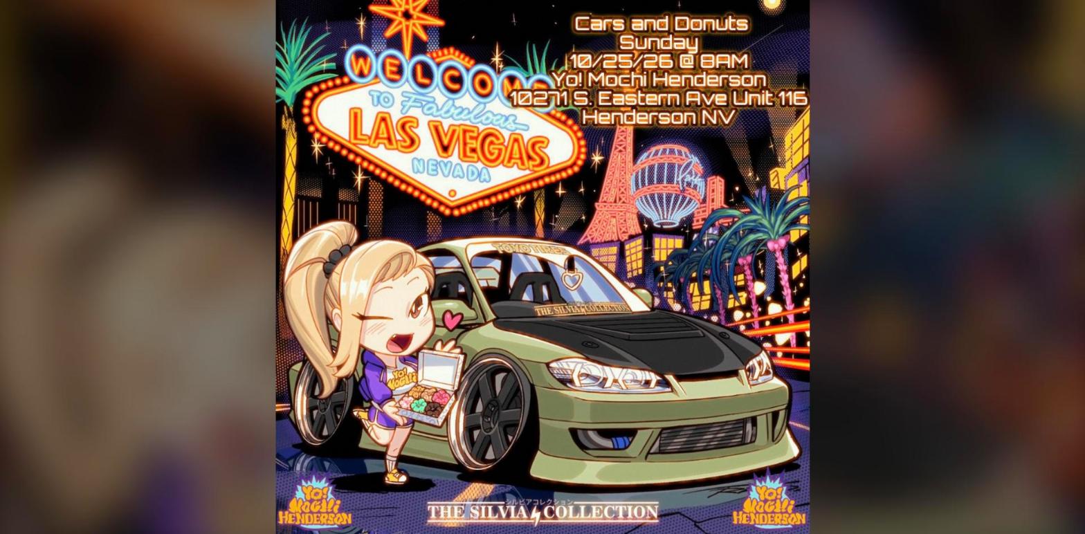 Cars and Donuts - Yo! Mochi Henderson flyer