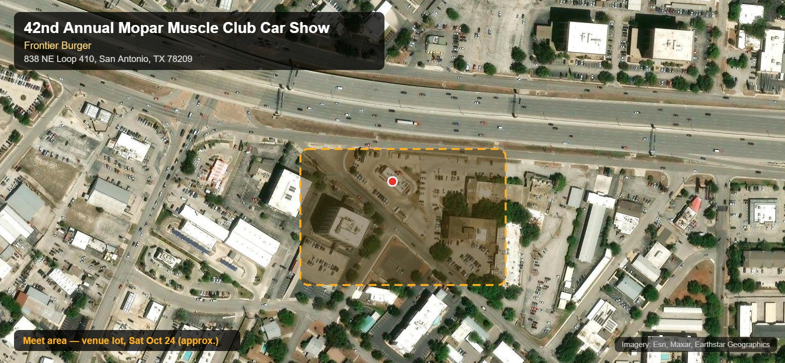 42nd Annual Mopar Muscle Club Car Show flyer