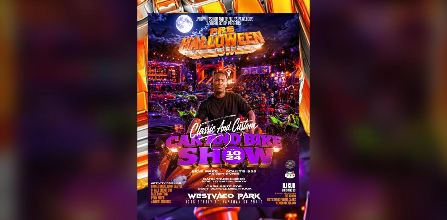 Pre-Halloween Classic & Custom Car and Bike Show flyer