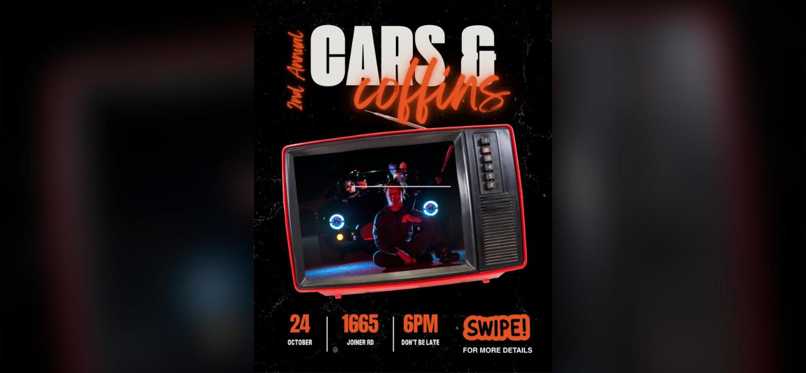 Koi Foundation - Cars & Coffins 2026 flyer