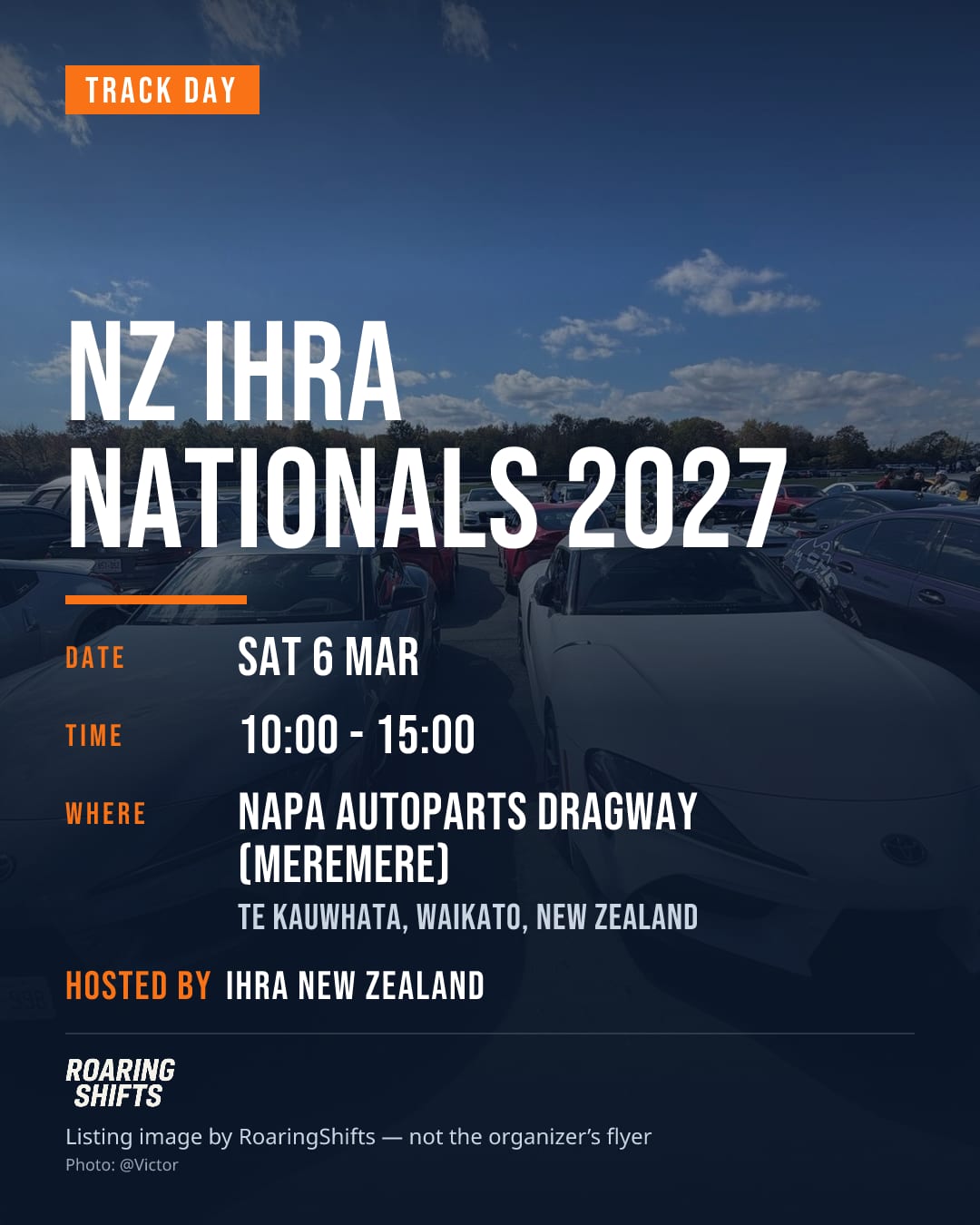 NZ IHRA Nationals 2027 flyer