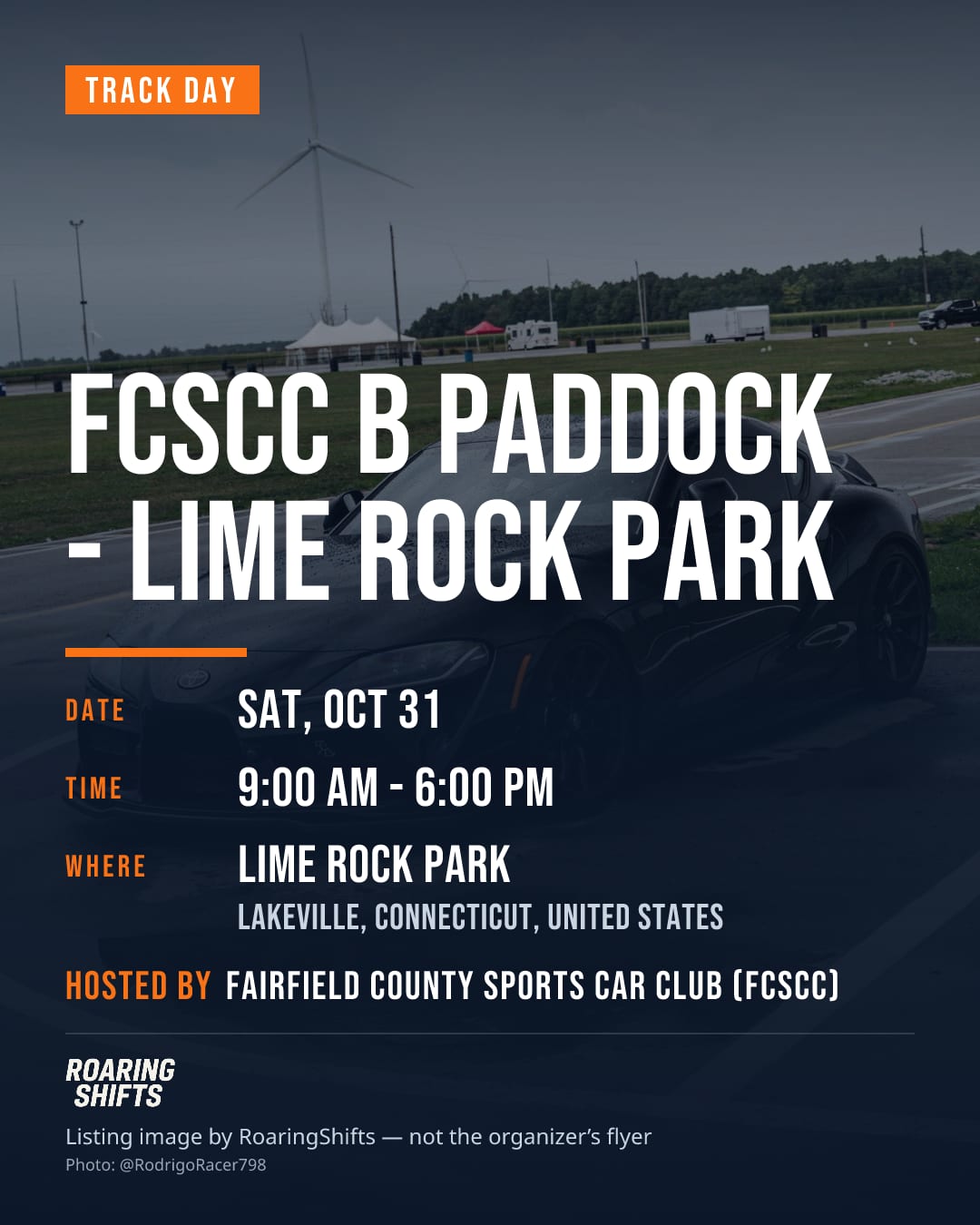 FCSCC B Paddock - Lime Rock Park flyer