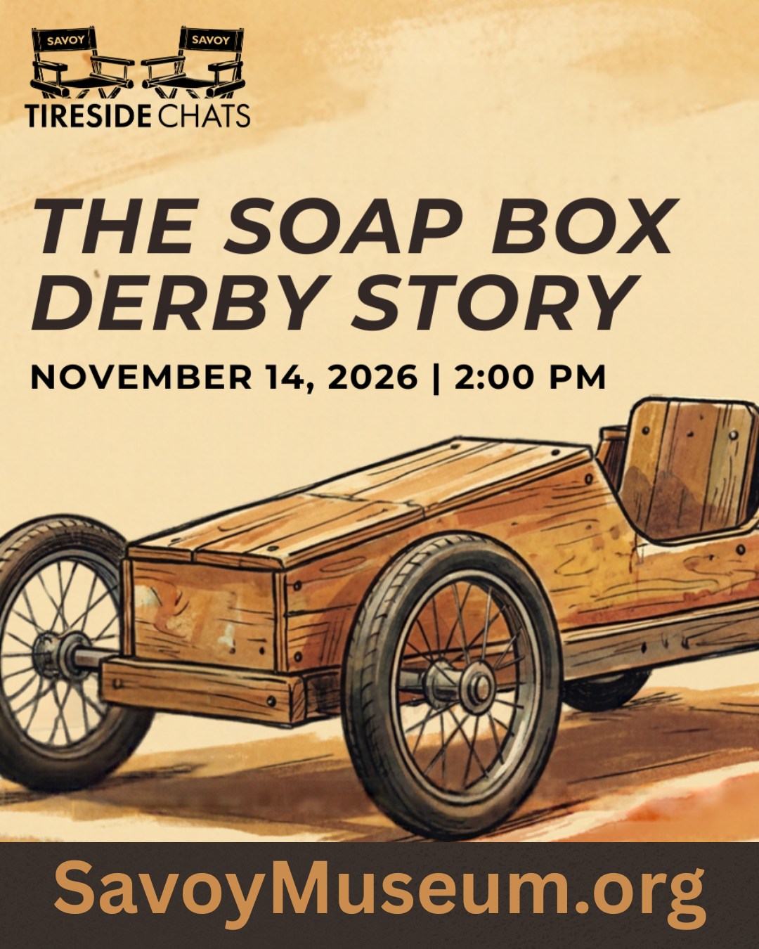 Tireside Chats: The Soap Box Derby Story flyer
